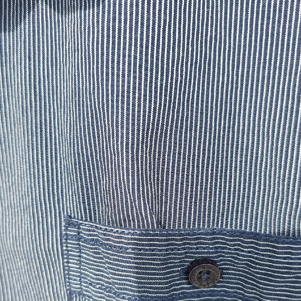 American Rag Blue Patterned Button Down Shirt - Picture 3 of 4